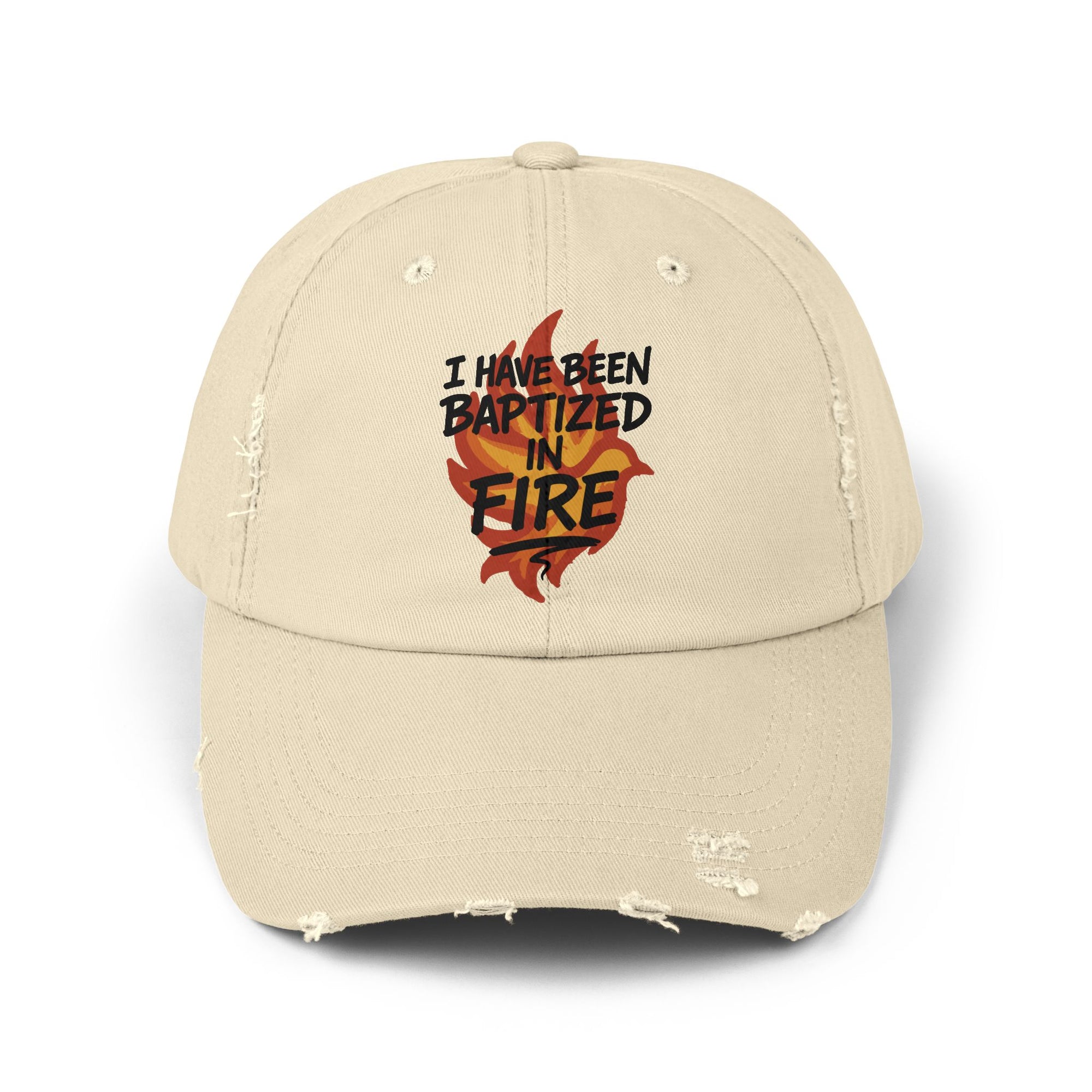 Cap “Baptized in Fire” – English - Faith Merch Store