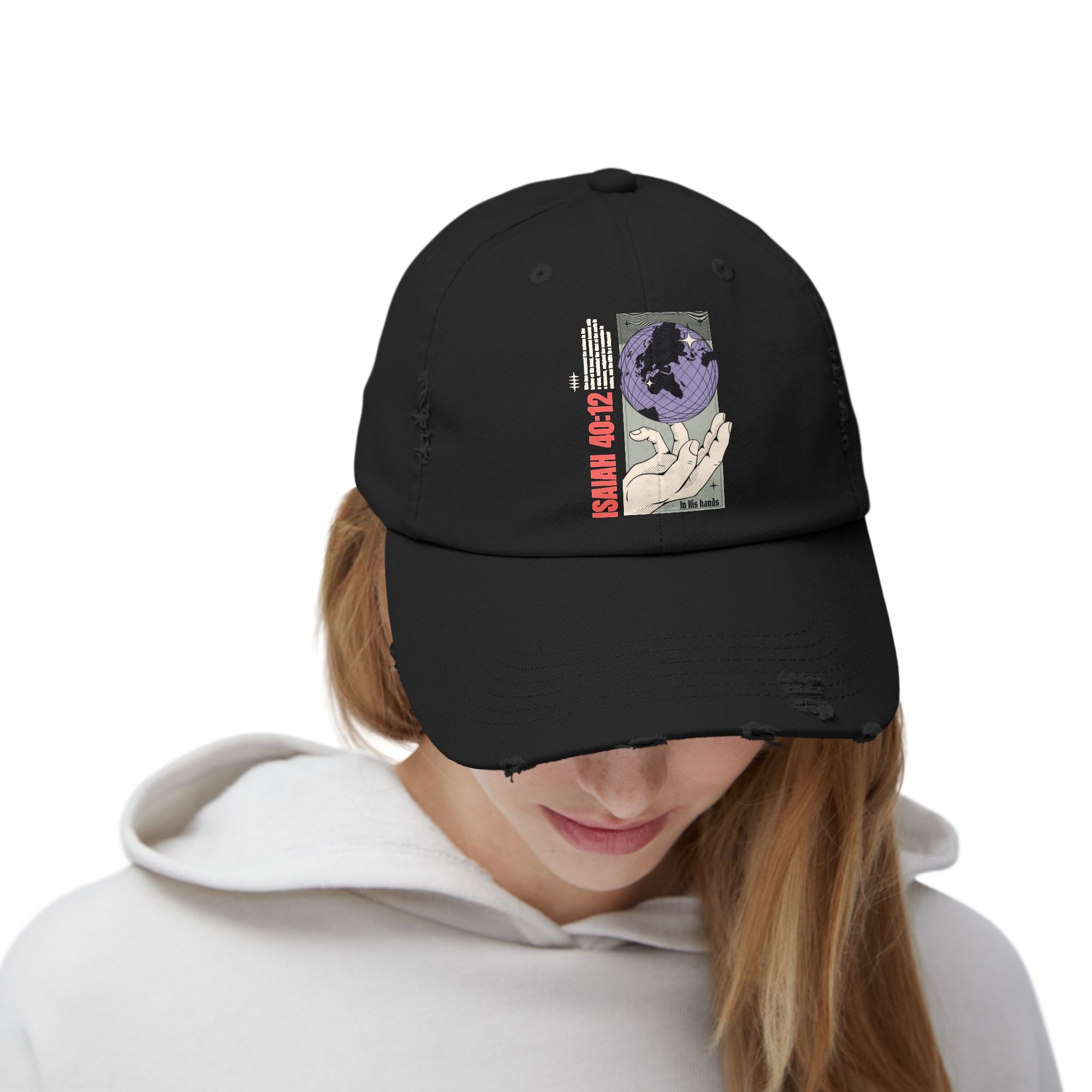 Cap “The World Is in His Hands” – English - Faith Merch Store
