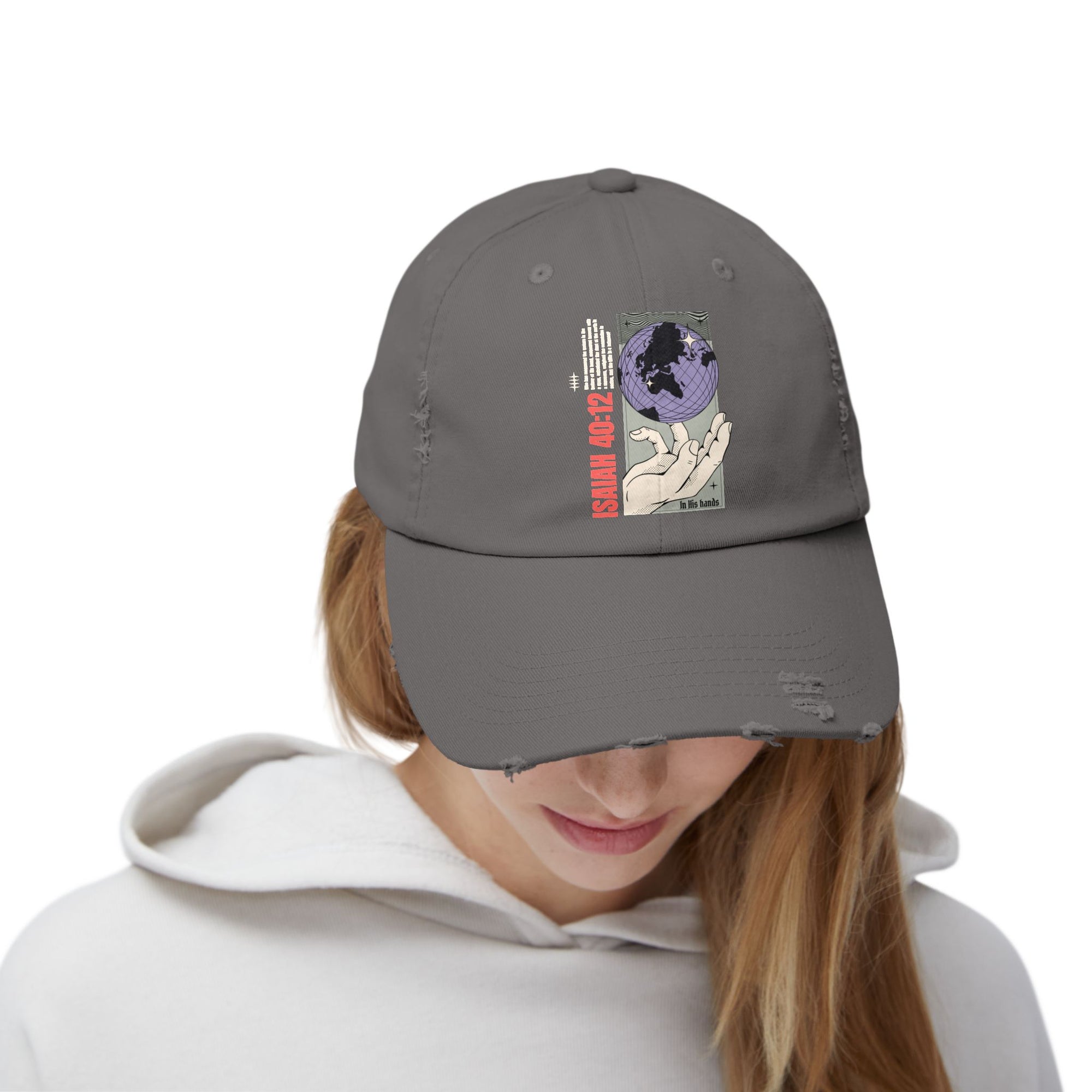 Cap “The World Is in His Hands” – English - Faith Merch Store